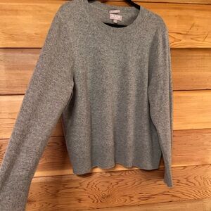 J. Crew Classic Fit Cashmere Sweater in Gray